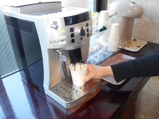 写真:ウェルカムコーヒー