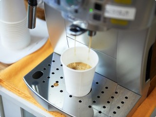 写真:無料ウェルカムコーヒーサービス