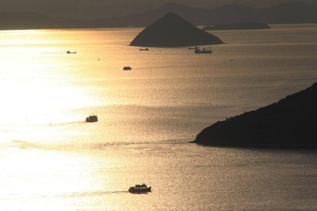 屋島夕景