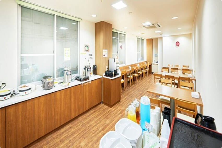 朝食会場