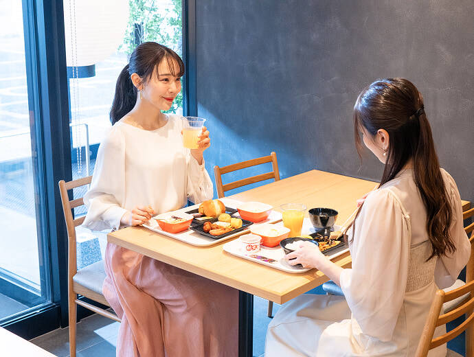 写真：いやし処ほてる寛楽秋田川反 朝食 1
