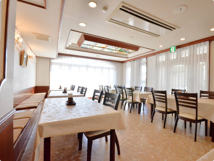 朝食会場