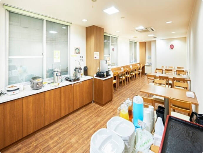 朝食会場