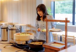 写真：朝食ビュッフェ