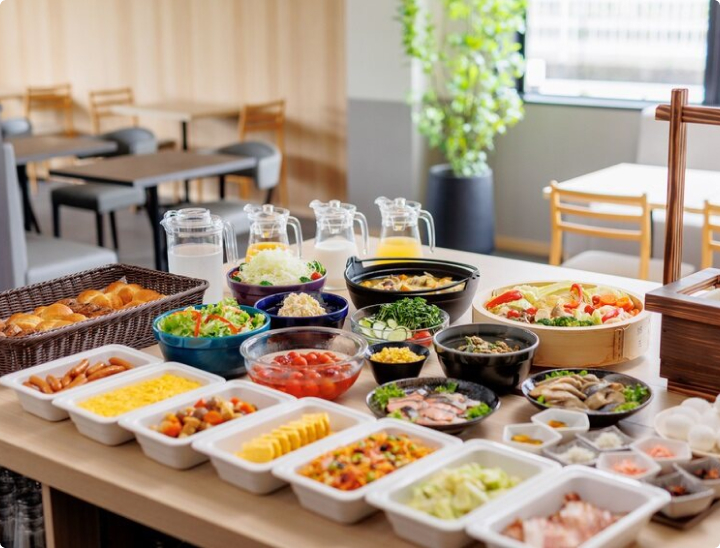 写真：朝食バイキング