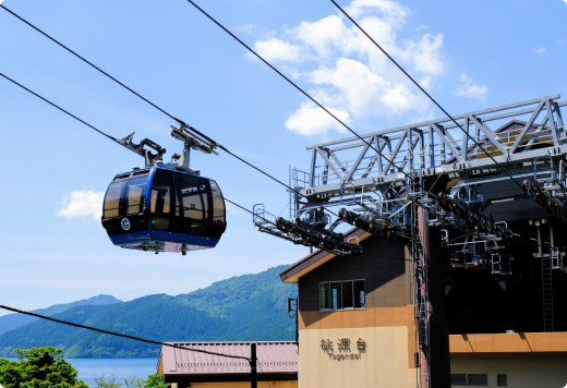 写真：ロープウェイ乗り場（桃源台）
